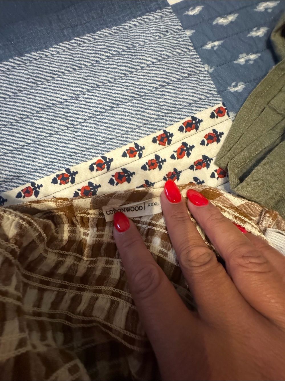 Little Cottonwood brown and white gingham Parker dress - Picture 3 of 4